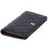 CHANEL Matelasse Long Bifold Wallet Black Lambskin Leather